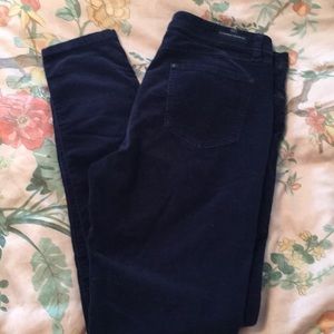 LC Lauren Conrad Navy velvet corduroy pants